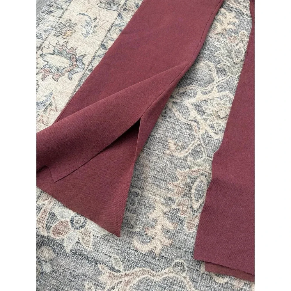 TEN by Babaton Aritzia Split Hem Flare Paramount Pant High Waisted Knit
